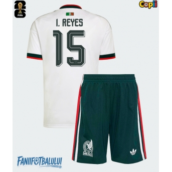 Mexic Israel Reyes #15 Echipament de Fotbal Replică Mondial 2026 Copii Deplasare (+ Șorturi)